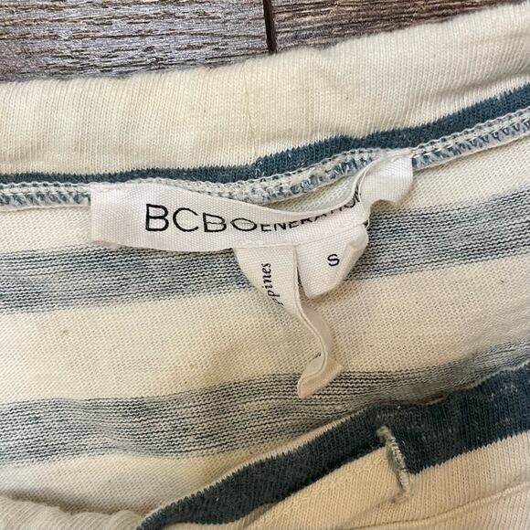 BCBGeneration Striped Pullover Drawstring Long Sleeve Top Size‎ S - Picture 3 of 10